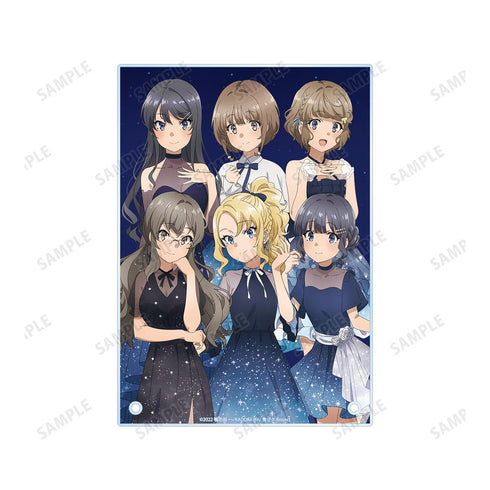 『青春ブタ野郎はおでかけシスターの夢を見ない』描き下ろしイラスト 集合 星空ドレスver. A5アクリルパネル【202509再販】